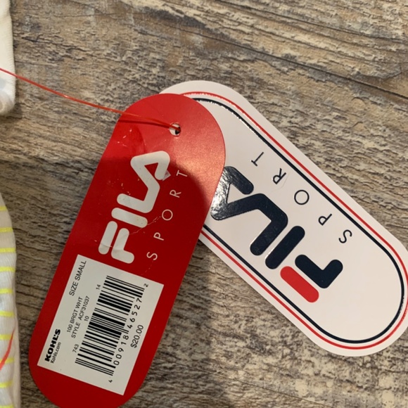 NWT Fila Sport Performance White Top Shirt - Picture 2 of 4